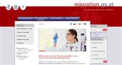 Desktop Screenshot of migration.gv.at